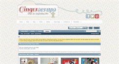Desktop Screenshot of gallery.gingerscraps.net