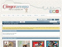 Tablet Screenshot of gallery.gingerscraps.net