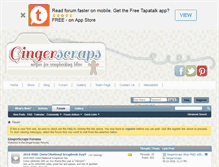 Tablet Screenshot of forums.gingerscraps.net